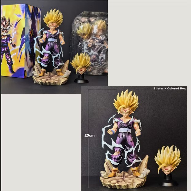 DBZ Gohan Super Saiyan Premium Figure (25CM) – Double Head Edition