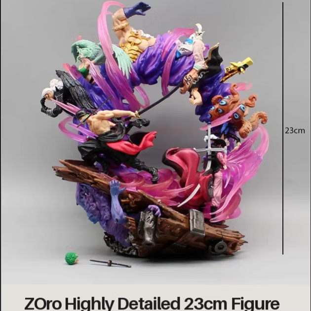 Roronoa Zoro Wano Battle Diorama 23CM Premium PVC Action Figure 5