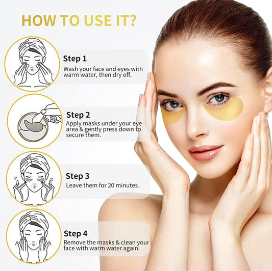 24K Gold Collagen Under Eye Mask