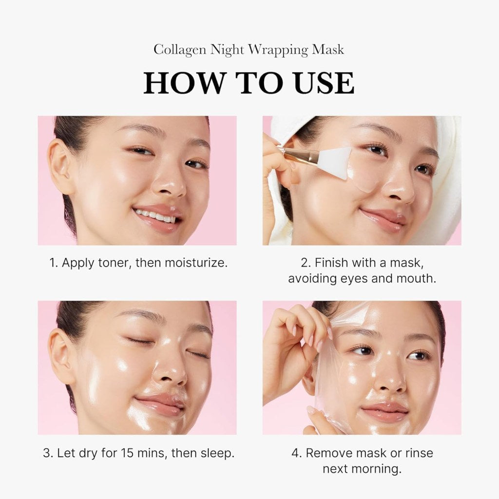 Collagen Night Wrapping Mask with Silicone Brush