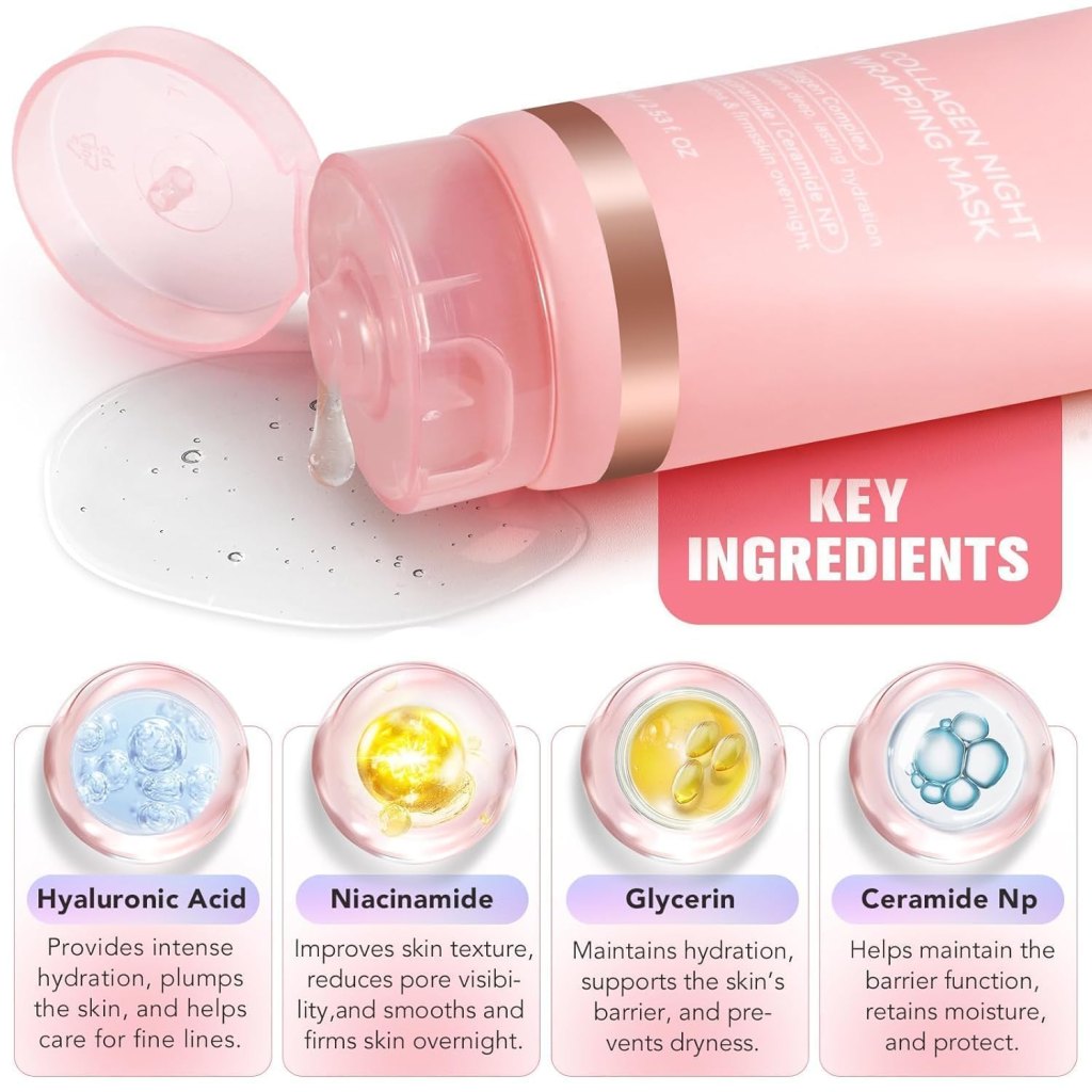 Collagen Night Wrapping Mask with Silicone Brush