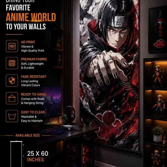 WAKUZY Premium Anime Wall Scroll | HD Printed Hanging Poster | 25×60 Inches undefined