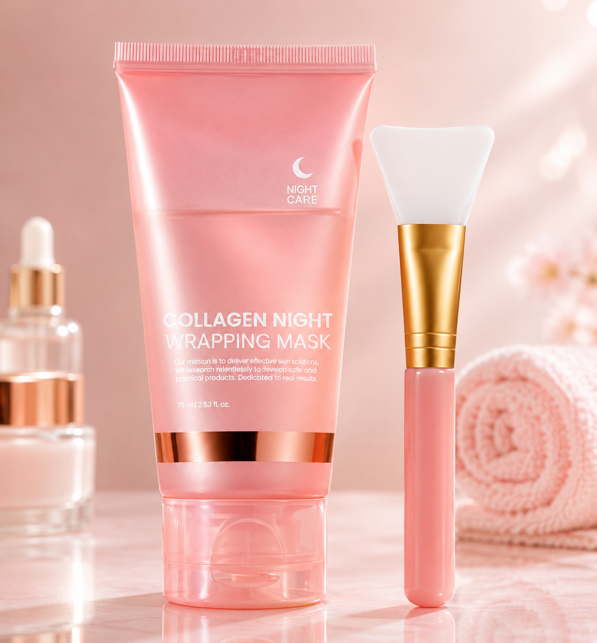 Collagen Night Wrapping Mask with Silicone Brush