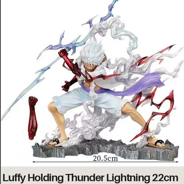 Monkey D. Luffy Gear 5 Thunder Lightning 22CM Premium PVC Action Figure undefined