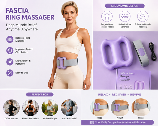 Fascia Ring Massager – Deep Tissue Muscle Massage Ring for Full Body Pain Relief